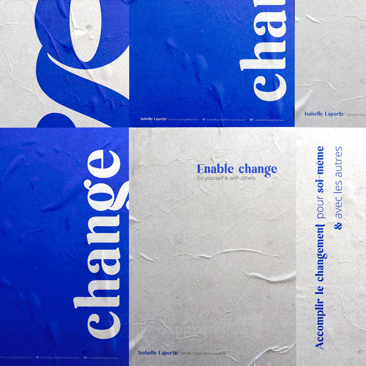 Enable Change: Brand Identity for Isabelle Laporte