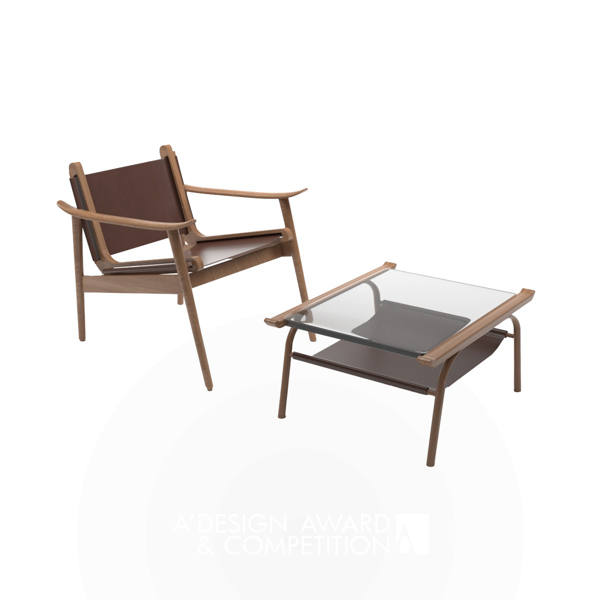 Hui Lounge Table and Chair by Dan Shao