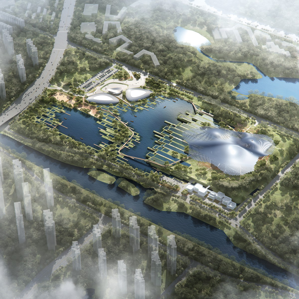 Suzhou Sewage Treatment Plant Complex Multifunctional Park by LINK (Beijing) Architecture Design & Consulting Co., LTD