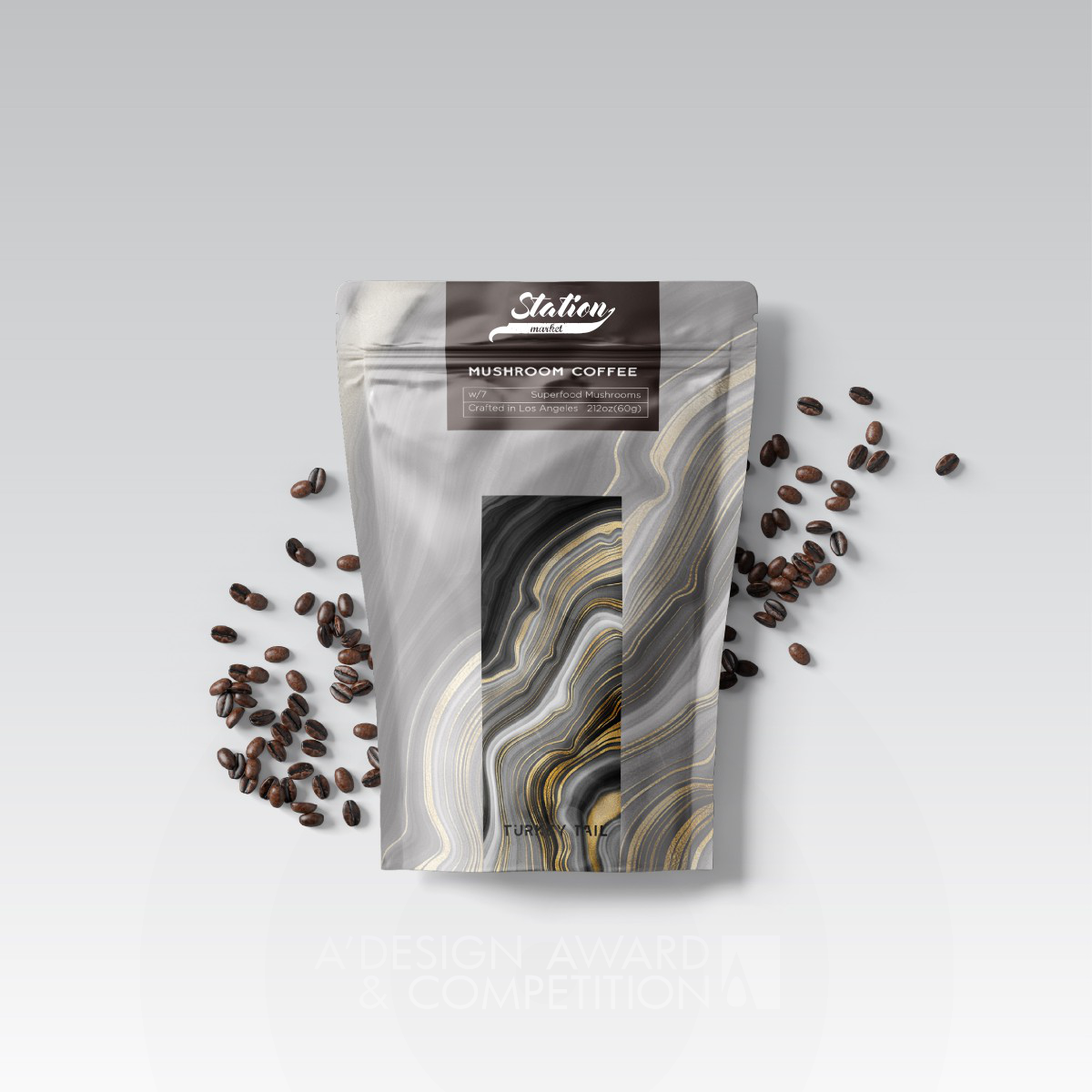 Mushroom Coffee Food Packaging by Yuxi Liu