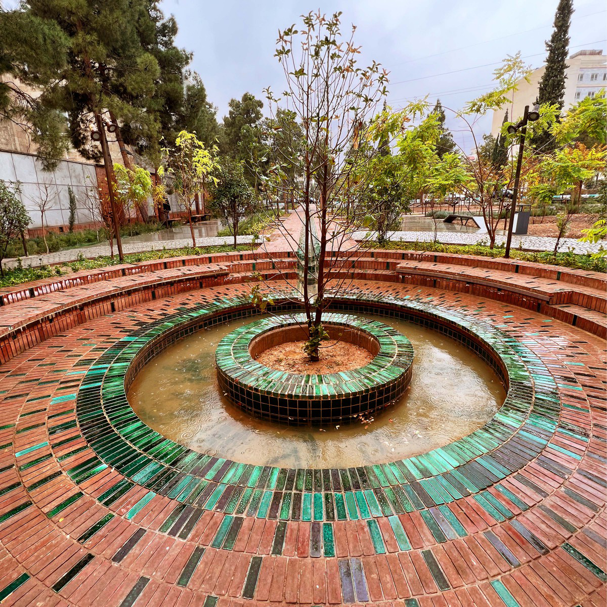 Eskandarpour,Saeidizade,Parisa Sherafati wins Iron at the prestigious A' Landscape Planning and Garden Design Award with Sekonj Garden Urban Space Design .