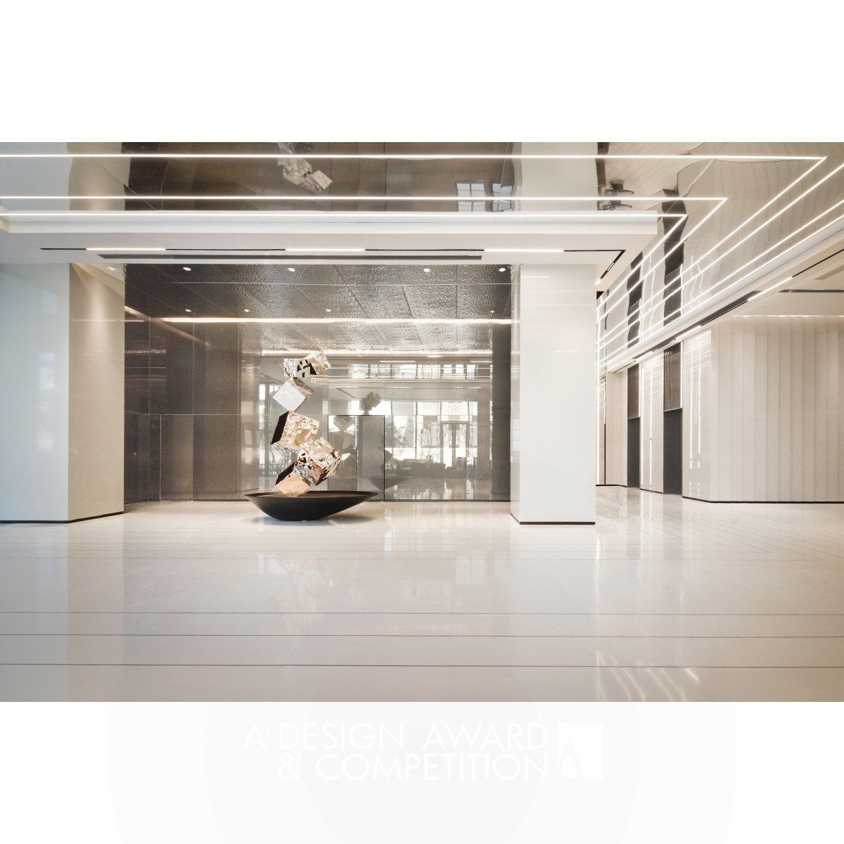 Social Corporate Office Lobby by Martin Chow Bronze Interior Space and Exhibition Design Award Winner 2023 