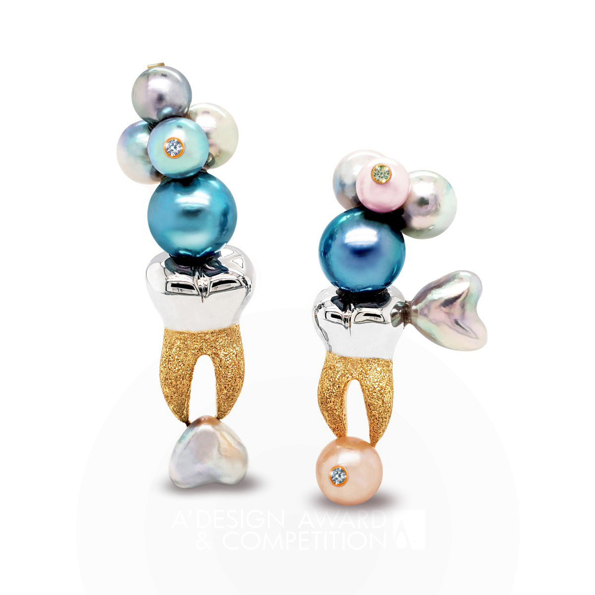 Tooth Fairy  Earrings by Chiaki Miyauchi