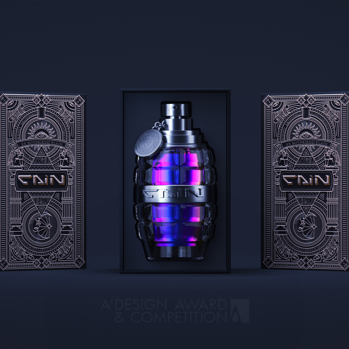 Cain Grenade Men's Perfume Packaging by Heng Luo