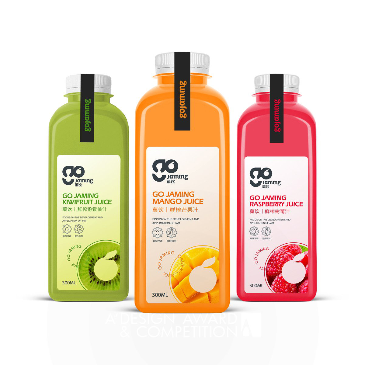 Qichao An wins Iron at the prestigious A' Packaging Design Award with Gojaming Juice Packaging.