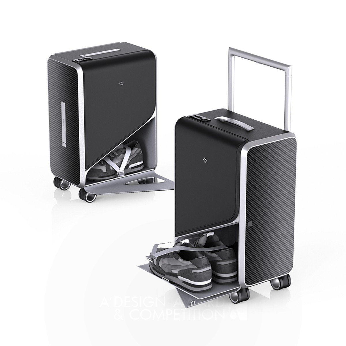 James Zheng设计的S1 20英寸行李箱：模块化碳纤维行李箱的创新设计