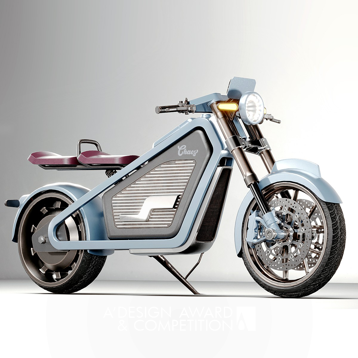 Chaos Electric Motorcycle by Asbjoerk Stanly Mogensen Silver Motorcycle Design Award Winner 2023 