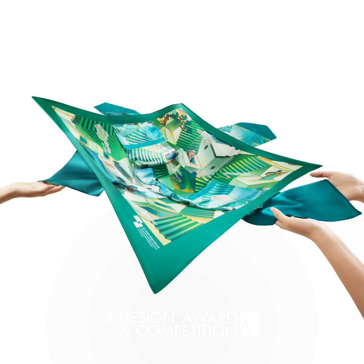 Weaving Interactable Silk Scarf by Ye Feng Iron Textile, Fabric, Textures, Patterns and Cloth Design Award Winner 2023 