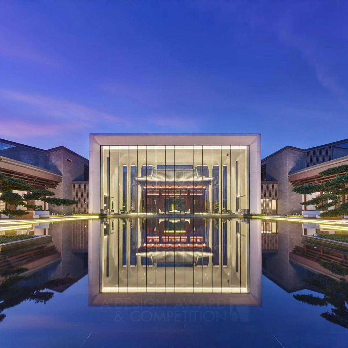 AlexXu&Partners wins Golden at the prestigious A' Architectural Lighting Design Award with Huzhou Science Valley Homm Hotel Lighting Design.