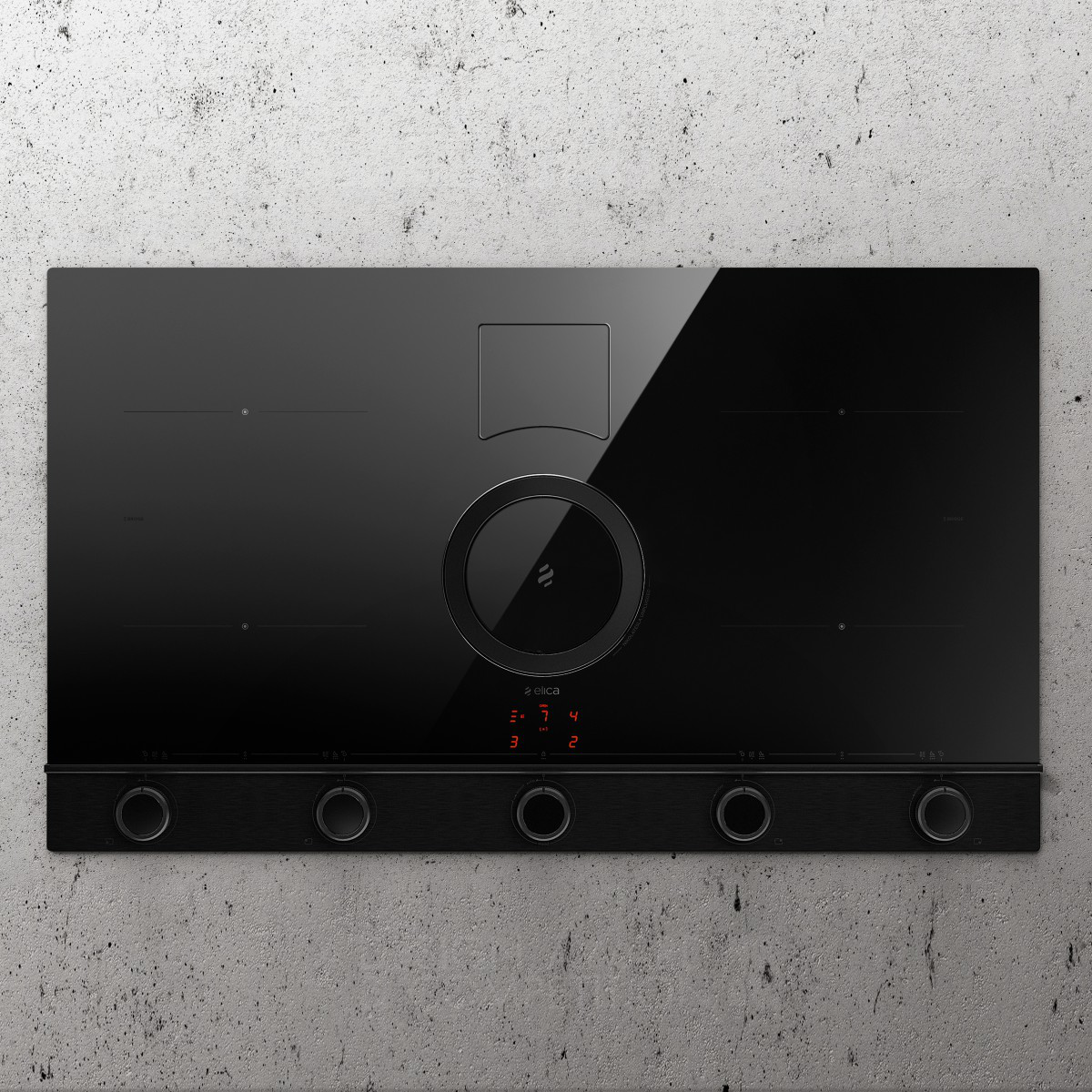 Nikolatesla Unplugged Extractor Induction Hob With Knobs by Fabrizio Crisà