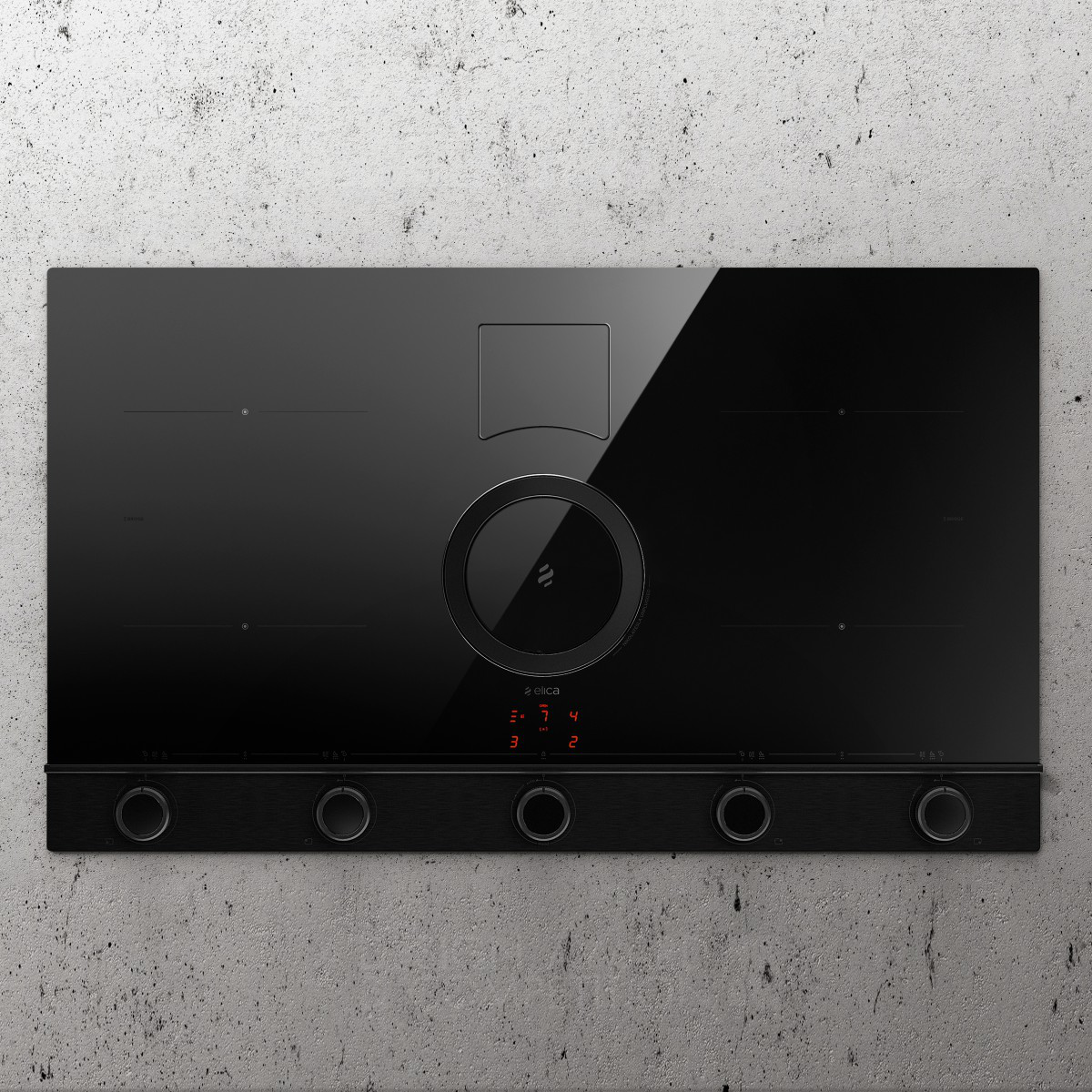 Nikolatesla Unplugged <b>Extractor Induction Hob With Knobs