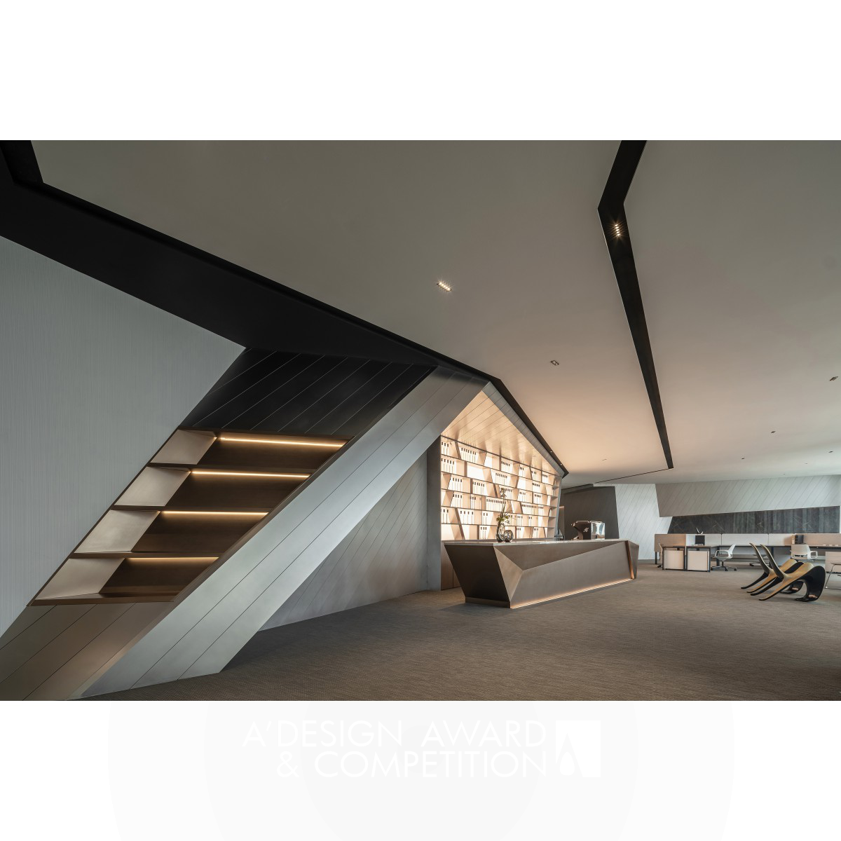 Guohua Financial Center Public Space by Kris Lin Silver Interior Space and Exhibition Design Award Winner 2023 
