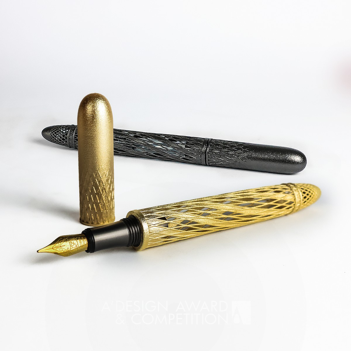 ChungSheng Chen wins Iron at the prestigious A' Art and Stationery Supplies Design Award with 3D Buildmesh Fountain Pen.