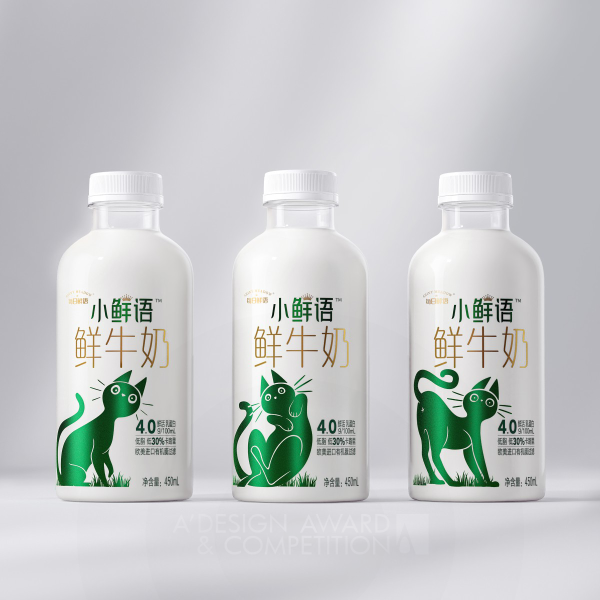 Уникальный дизайн упаковки молока "Milk Fit" от Li Huang