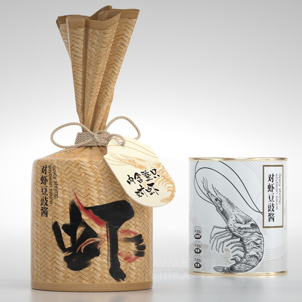 Spicy Shrimp Soybean Sauce Paste Packaging by Shenzhen Orange One Dvertising Desing