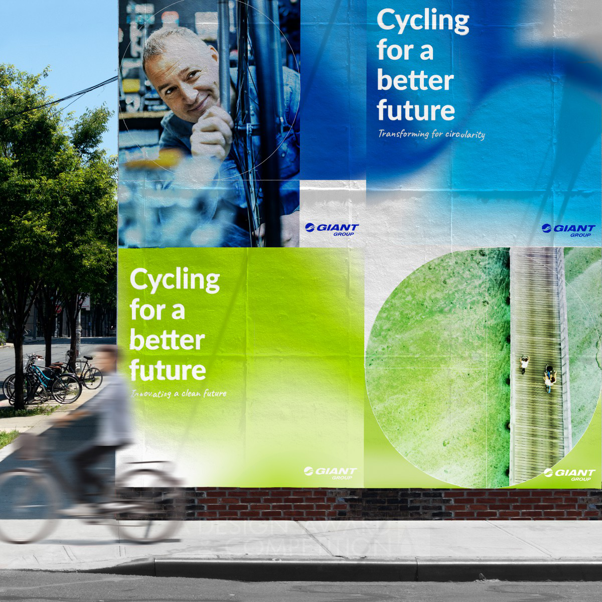 Cycling for a Better Future Visual Communication Design by Chris Chung, Chien Chun Feng and Chun Yu Bronze Graphics, Illustration and Visual Communication Design Award Winner 2024 