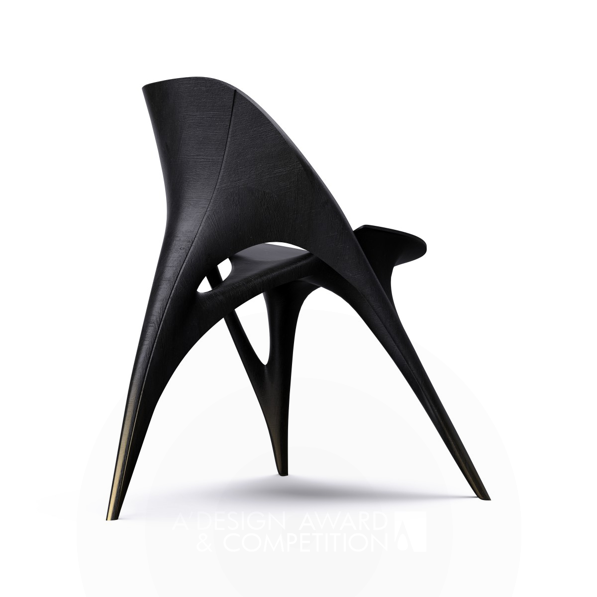 Waterfall Leisure Chair by Wei Jingye and Sun Bin Bronze Furniture Design Award Winner 2023 