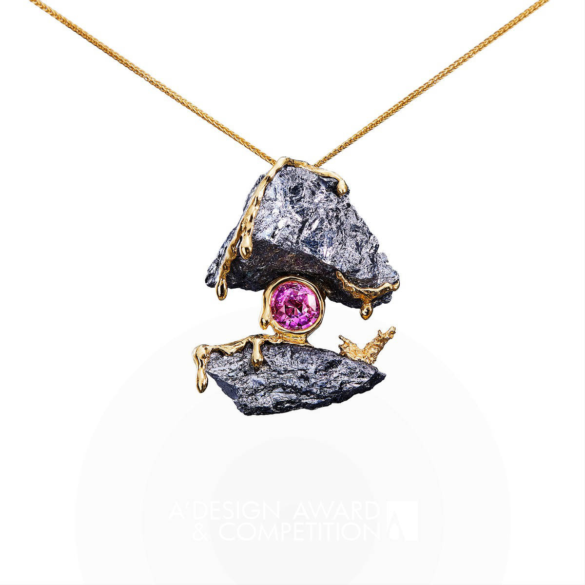 Paloma Sanchez wins Silver at the prestigious A' Jewelry Design Award with Core Necklace.