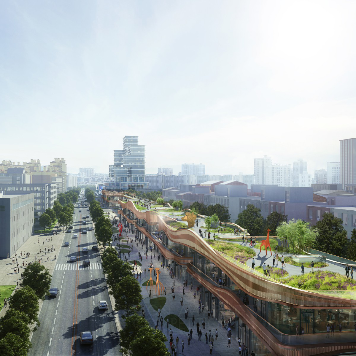 Chengdu Hyperlane Park Retail Architecture by Aedas