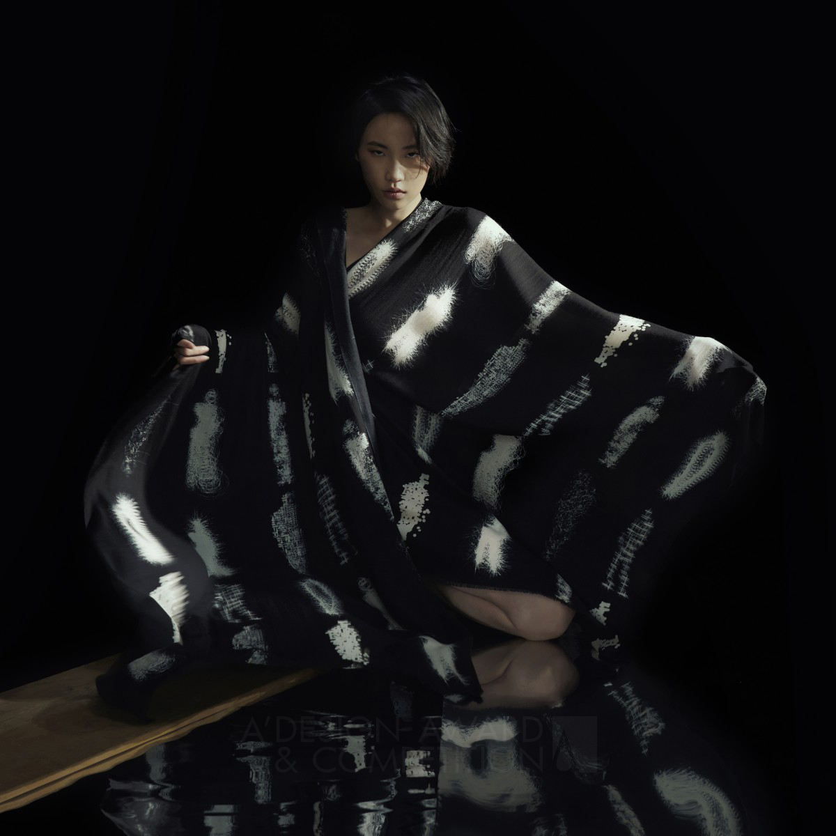 Yen-Ting Cho wins Silver at the prestigious A' Textile, Fabric, Textures, Patterns and Cloth Design Award with 2023 Revive Collection Wool Scarf.