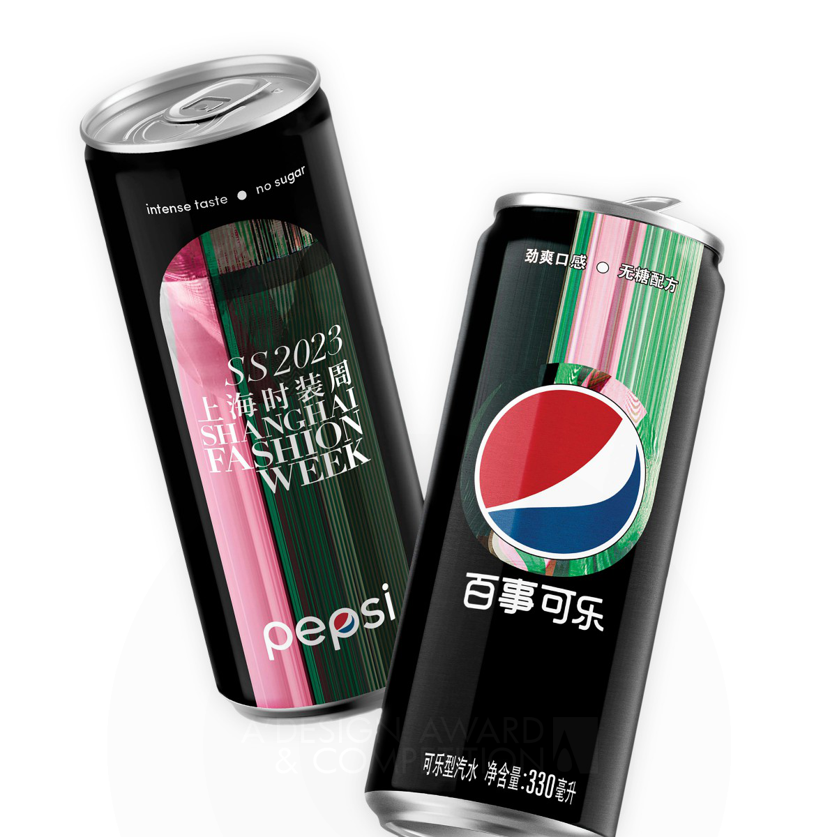 Pepsi Black x Digital Shanghai FW 2023 Beverage Packaging by PepsiCo Design & Innovation