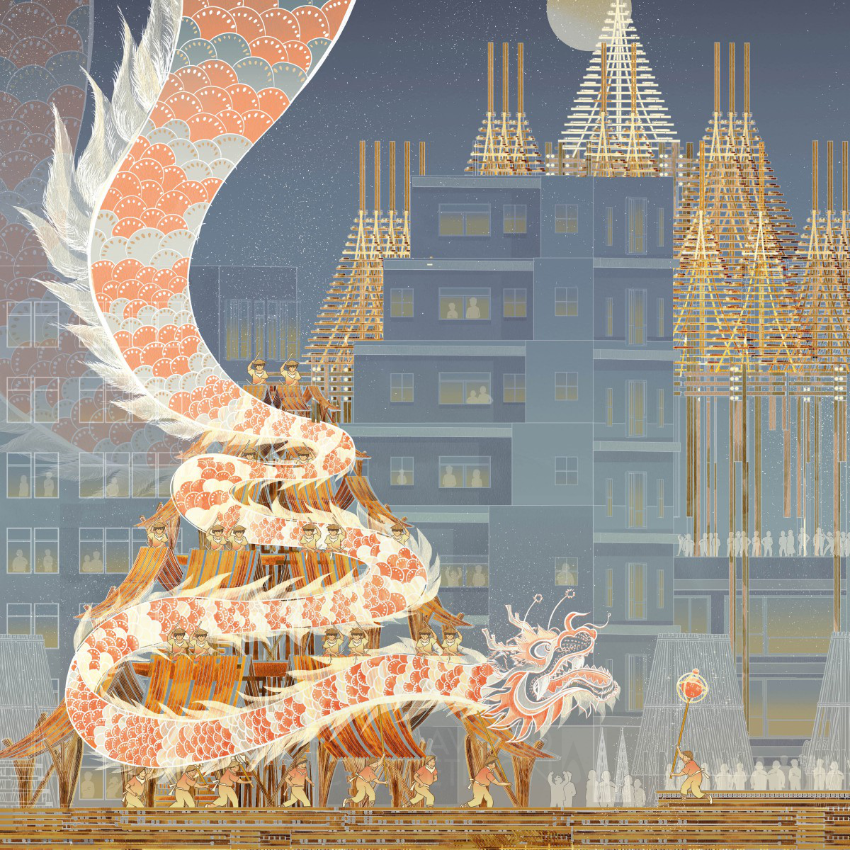 Bamboo Craft Festival  <b>Architectural Narrative Illustration