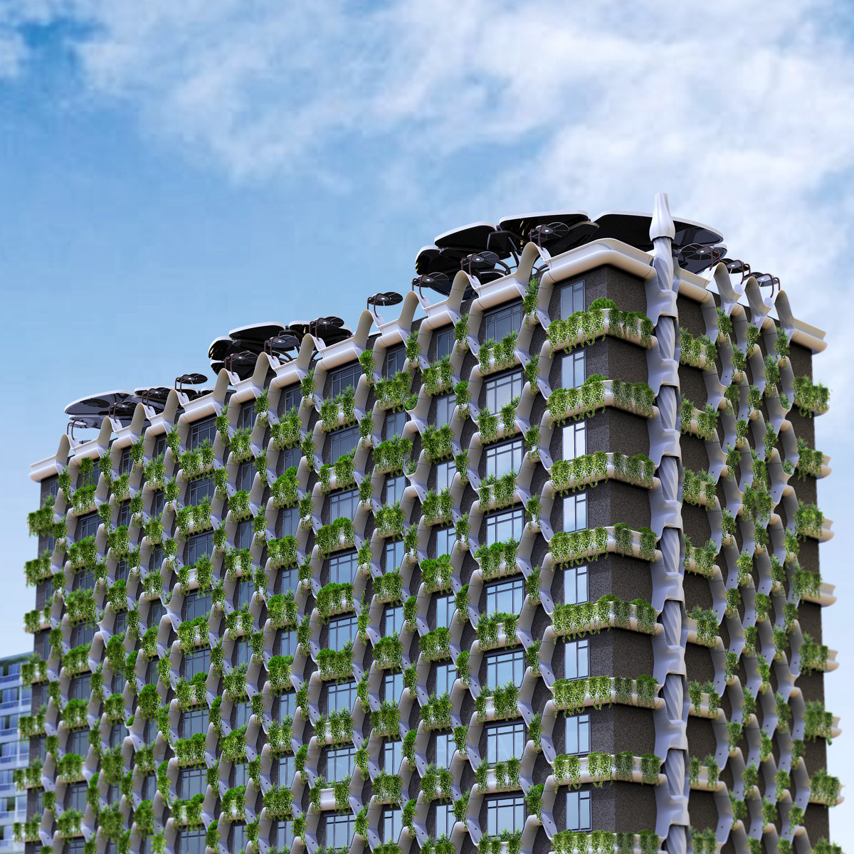 Wenkai Xue wins Iron at the prestigious A' Sustainable Products, Projects and Green Design Award with Photosynthetic City Biomass Power System.
