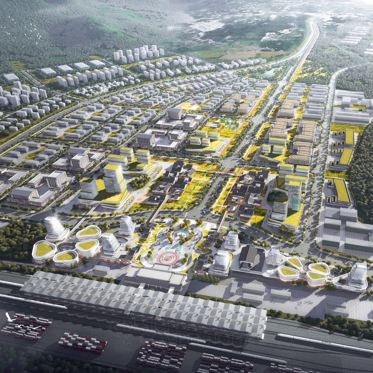 Hang Chen wins Silver at the prestigious A' City Planning and Urban Design Award with City Fields Complex Functional Urban Area.