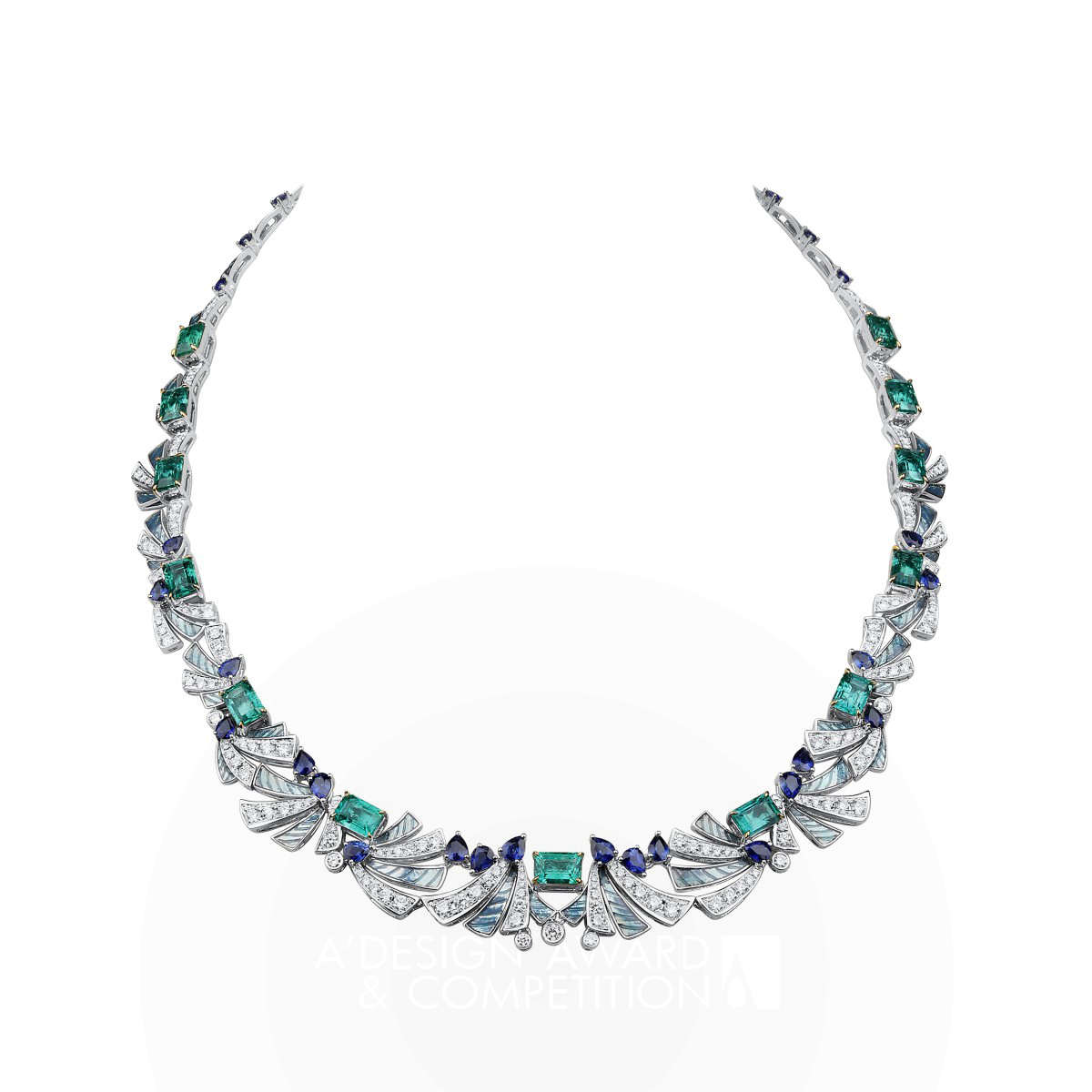 Nono Lu wins Silver at the prestigious A' Jewelry Design Award with Ocean Necklace.