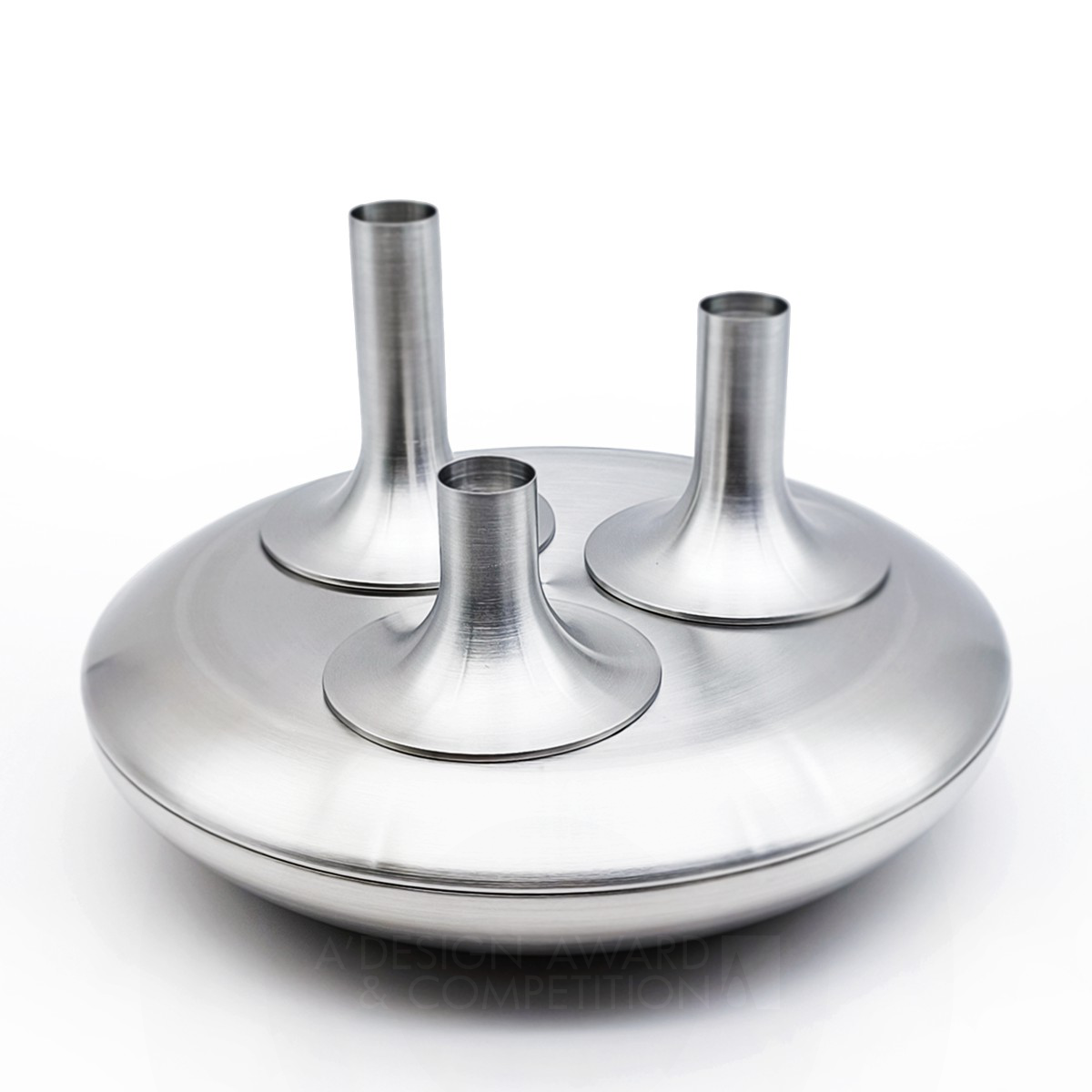 Utospace Stainless Steel Candleholder Set