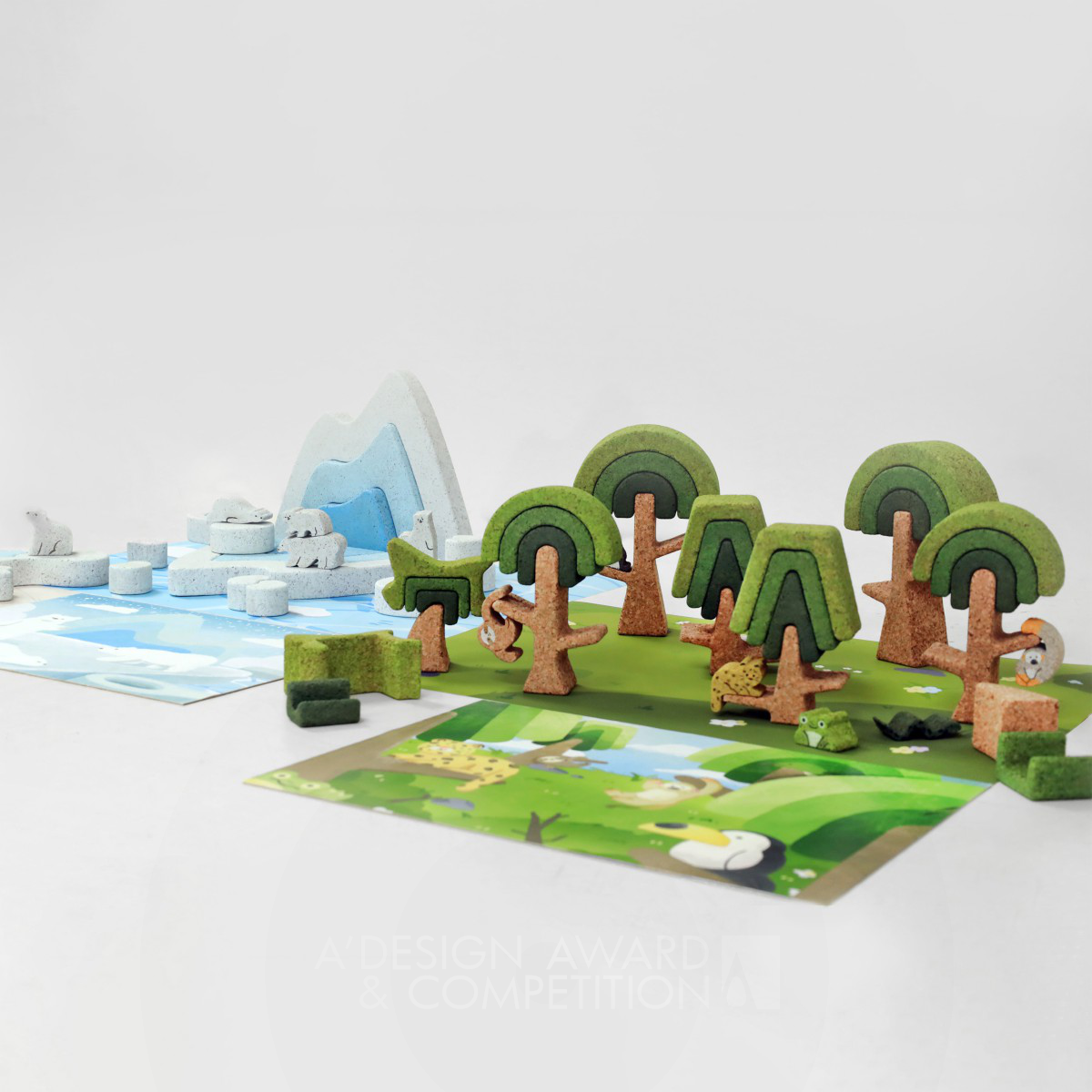 ChungSheng Chen wins Bronze at the prestigious A' Toys, Games and Hobby Products Design Award with Habitat Educational Toy Brick.
