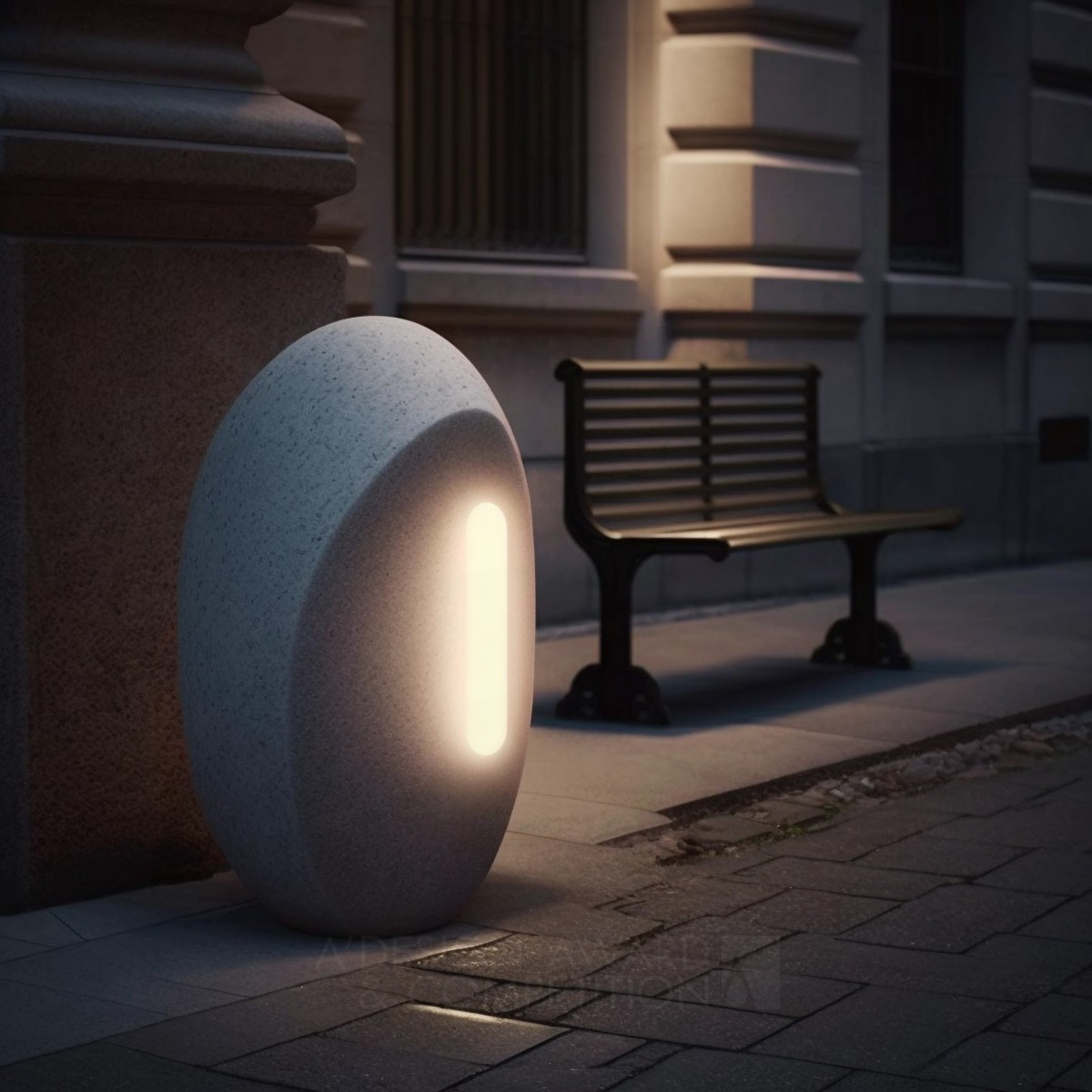 The Pebble: Blending Nature and Urban Geometry in Street Lighting