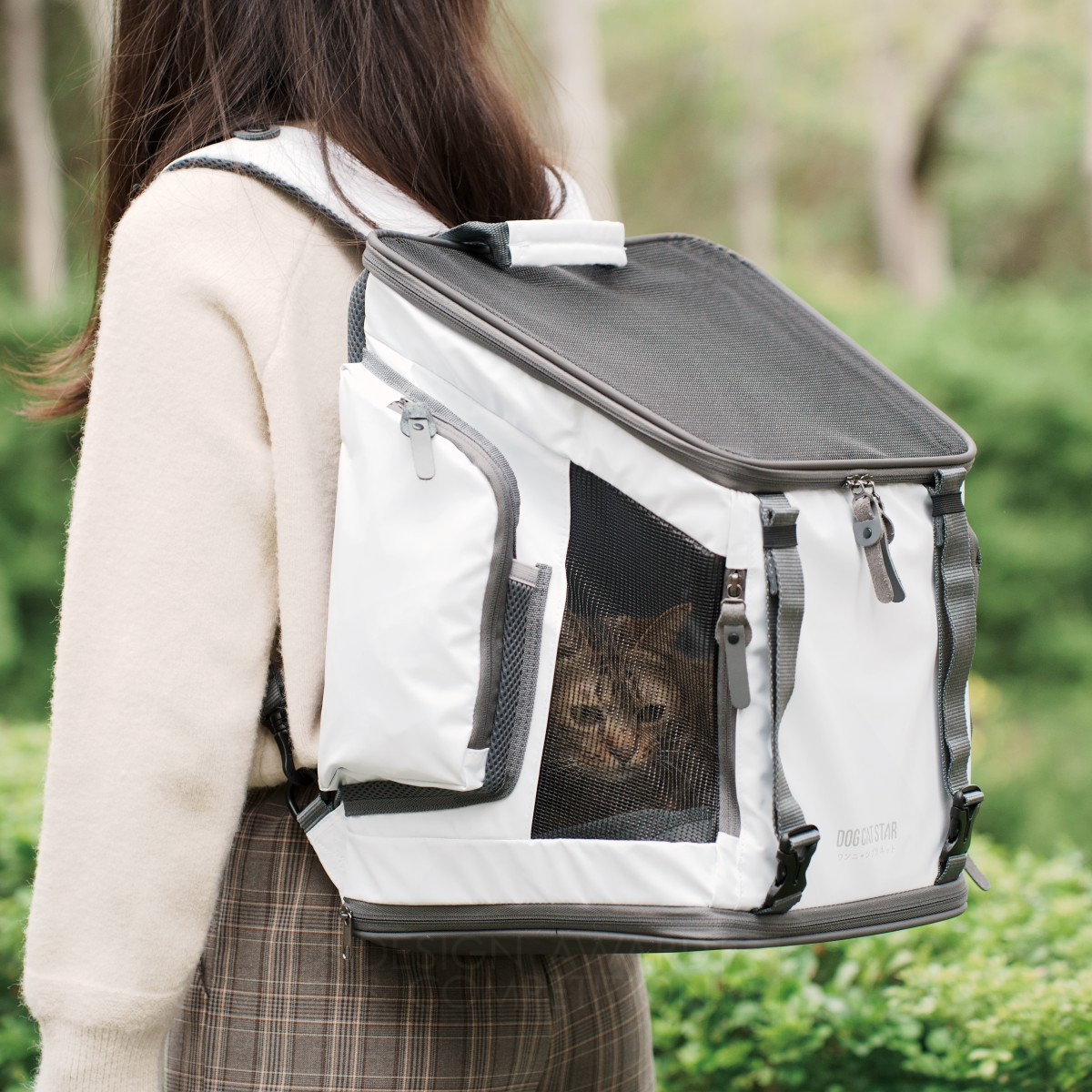 Planddo Co., Ltd. wins Silver at the prestigious A' Pet Care, Toys, Supplies and Products for Animals Design Award with Little Cube Pet Backpack.