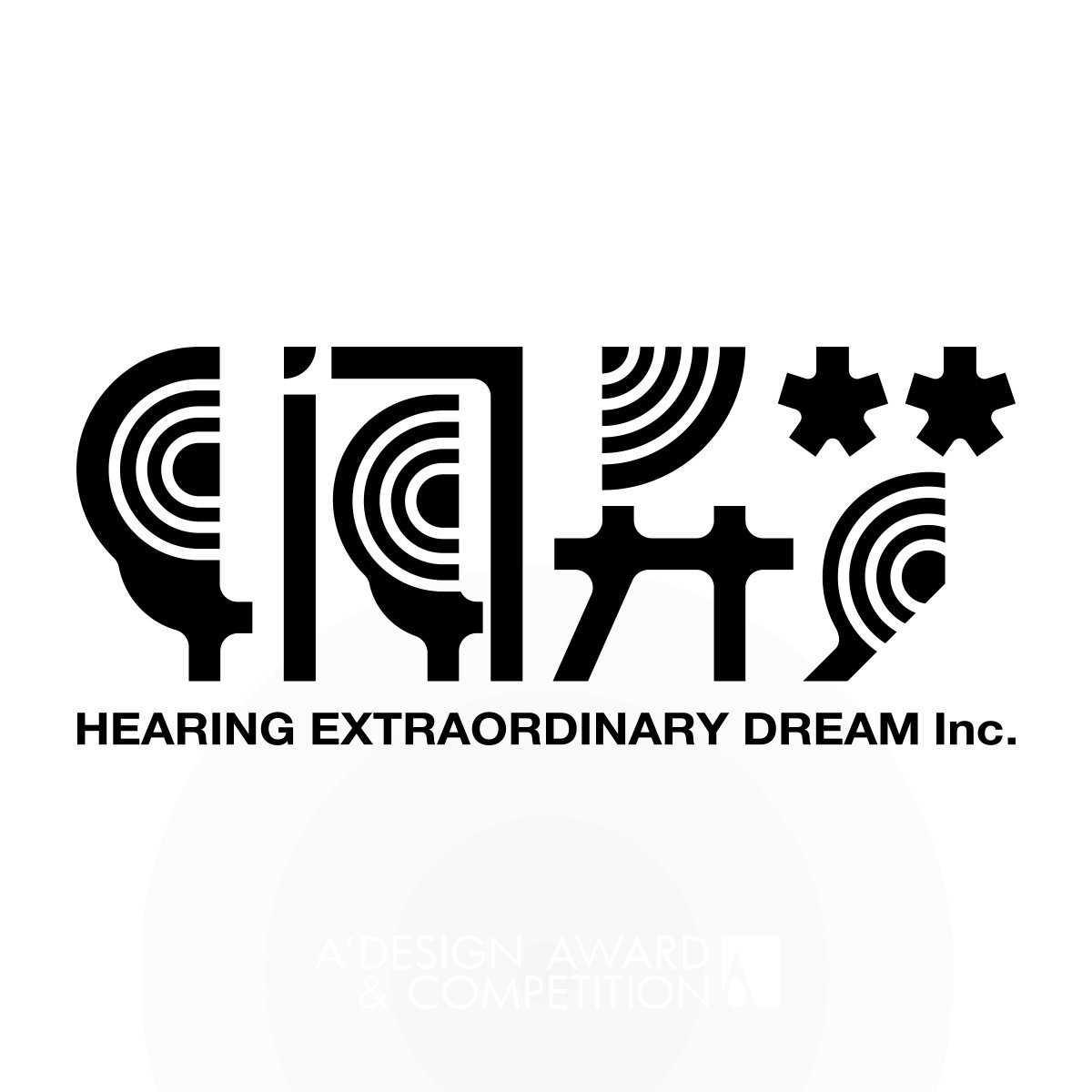 Hearing Extraordinary Dream Logo by Qiuyu Li Bronze Graphics, Illustration and Visual Communication Design Award Winner 2024 