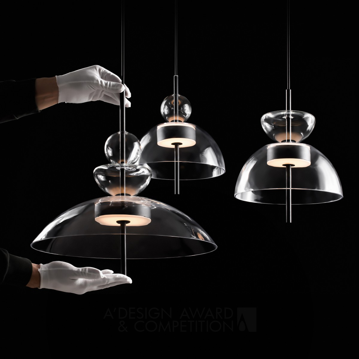 Alexey Danilin wins Golden at the prestigious A' Lighting Products and Fixtures Design Award with Bangkok Pendant Lamp.