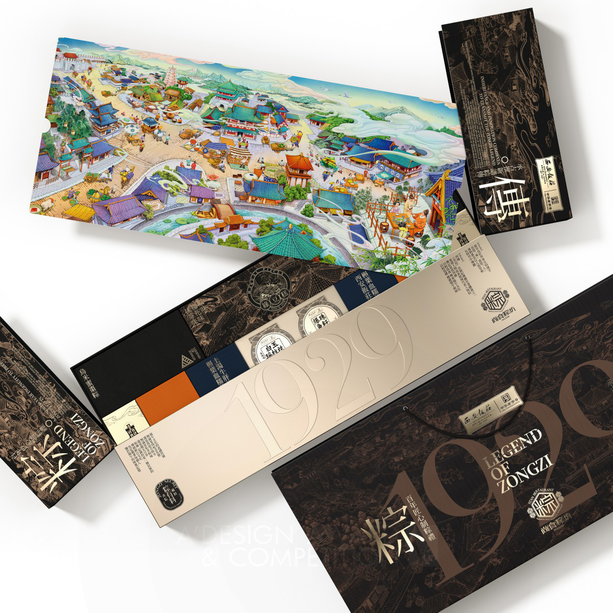 Wei Jiang wins Silver at the prestigious A' Packaging Design Award with Zongchuan 1929 Food Packaging.