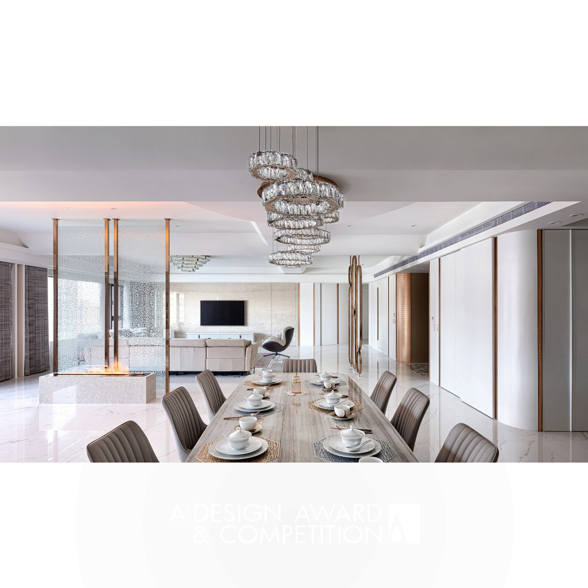 Elegant Empire Residential by Yu-Shan Liu Bronze Interior Space and Exhibition Design Award Winner 2024 