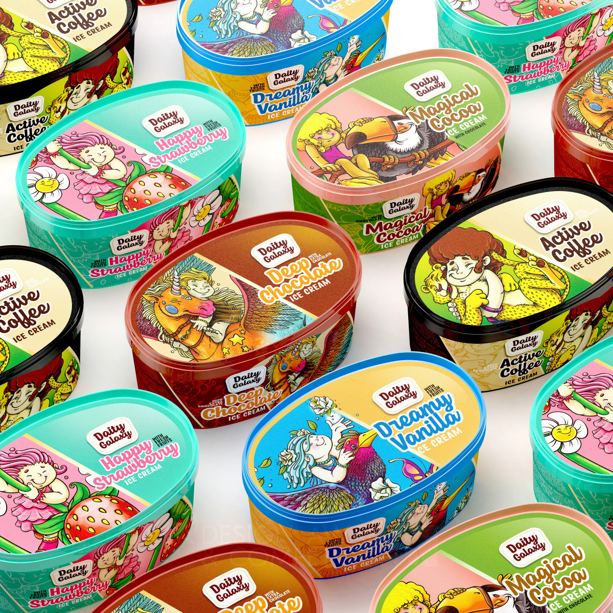 Mohsen Koofiani wins Bronze at the prestigious A' Packaging Design Award with Daity Galaxy Ice Cream Packaging.