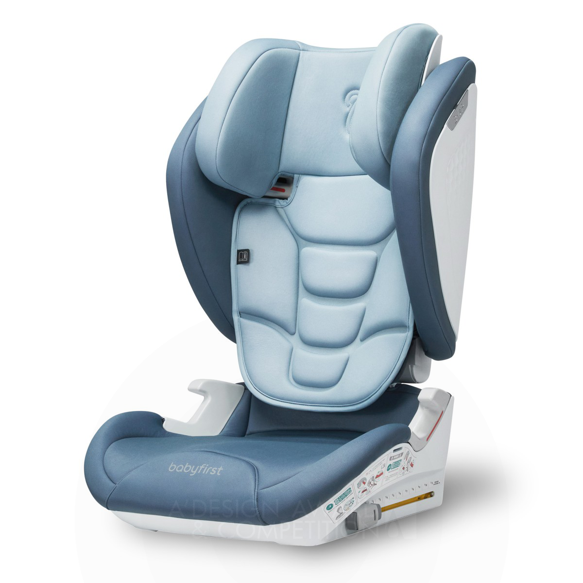 Ningbo Baby First Baby Products Co., Ltd wins Silver at the prestigious A' Baby, Kids and Children's Products Design Award with Babyfirst Q R943 Baby Car Seat.