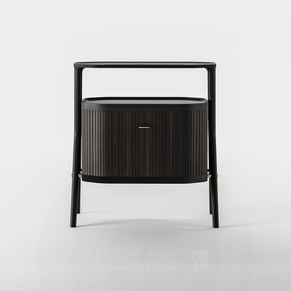 Jun Zhang wins Silver at the prestigious A' Furniture Design Award with Rong Tea Edge Cabinet.