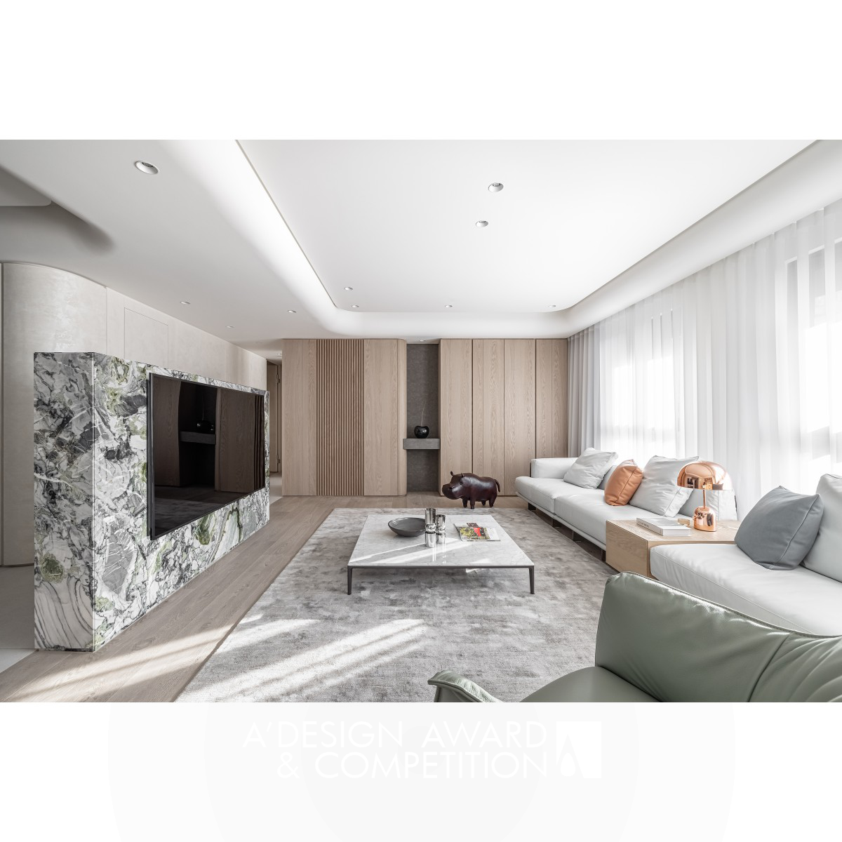 Simple Harmonic Residence by Ekko Chen Bronze Interior Space and Exhibition Design Award Winner 2024 