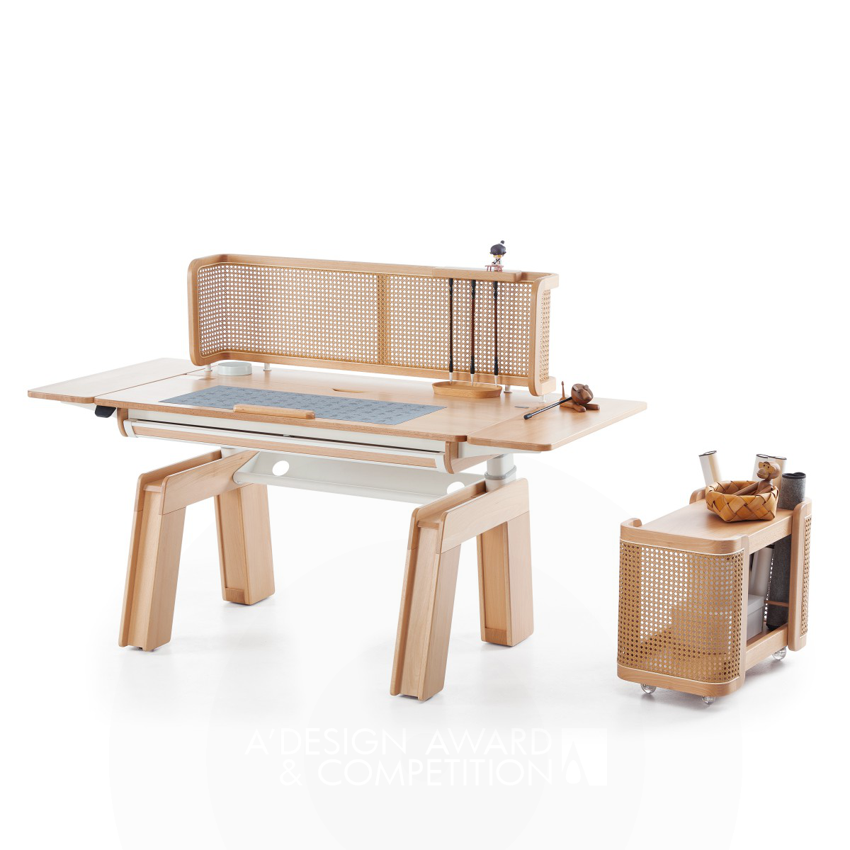 PanYan Fei wins Silver at the prestigious A' Furniture Design Award with Calligraphy Study Desk.