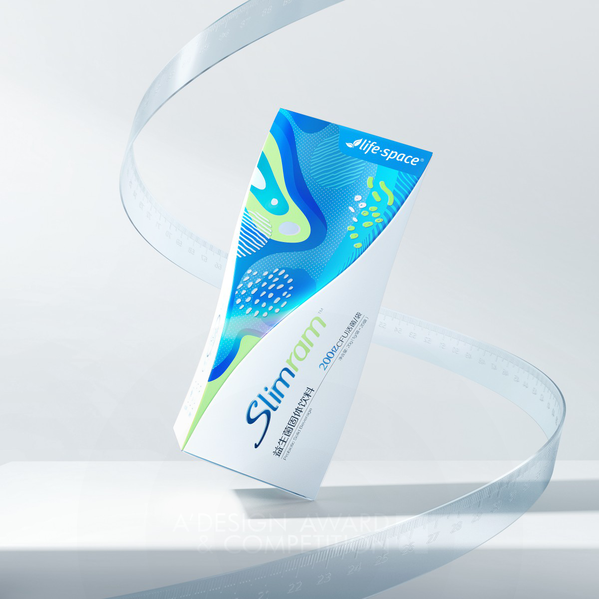 Life-Space Slimram wins Silver at the prestigious A' Packaging Design Award with Life-Space Slimram Slimming Waist Probiotics.