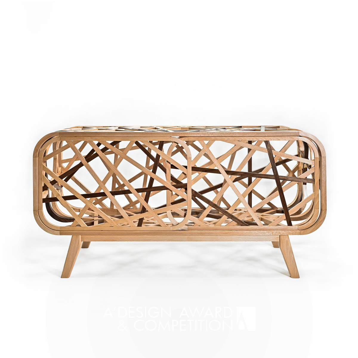 Yu-Ching Chen wins Bronze at the prestigious A' Furniture Design Award with Interweave Cabinet.