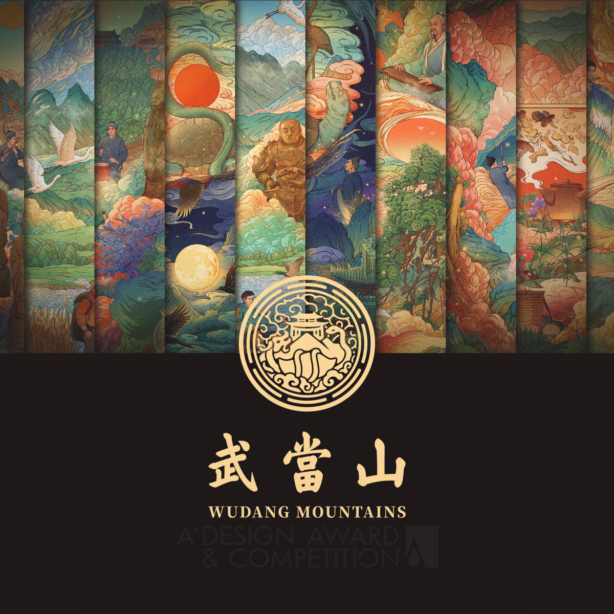 Wu yao wins Bronze at the prestigious A' Cultural Heritage and Culture Industry Design Award with Wudang Mountain Visual Design.