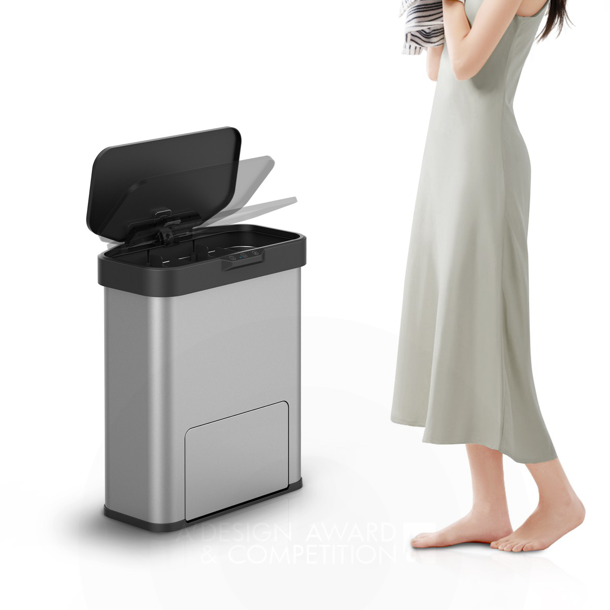 Versabin Smart Trash Can by Weiwen Xiong Iron Home Appliances Design Award Winner 2024 
