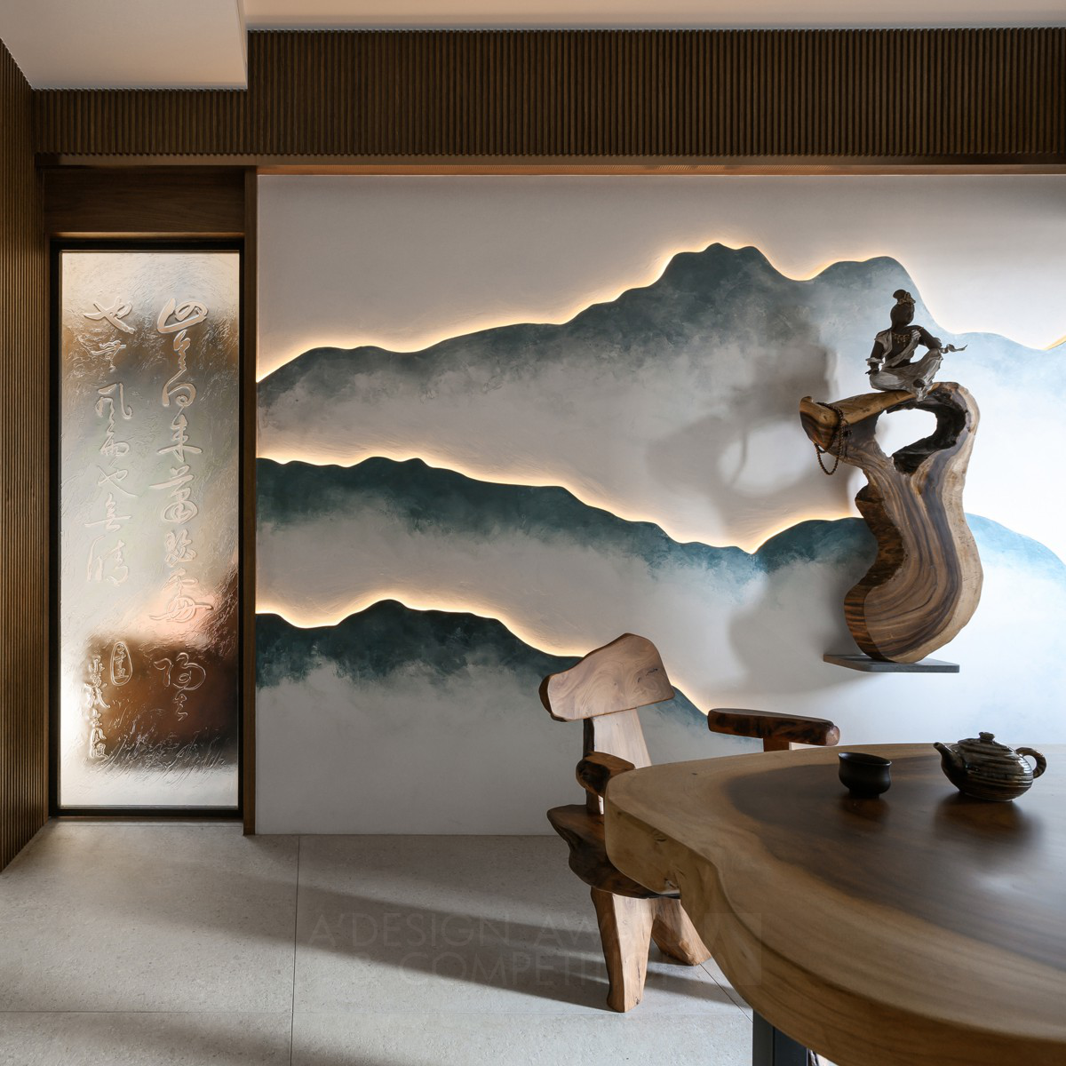 Spirit of Stillness Apartment by Chewen Chou and Hsaio Yin Lin Silver Interior Space and Exhibition Design Award Winner 2024 