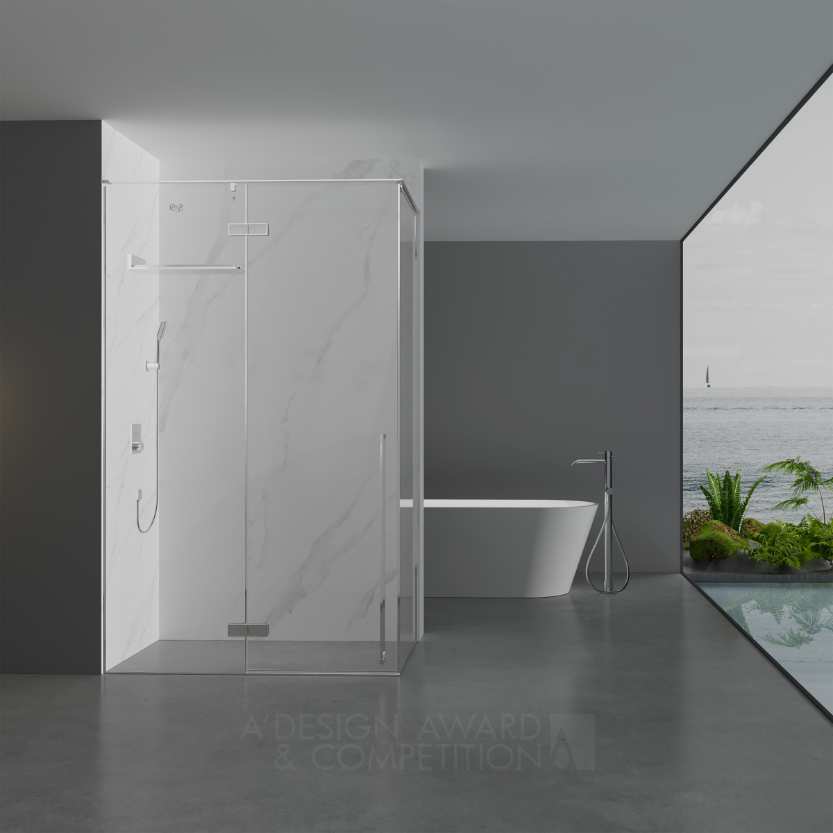 HD Diamond Series Shower Room by Wei Xu and Tiantian Xu Bronze Bathroom Furniture and Sanitary Ware Design Award Winner 2024 