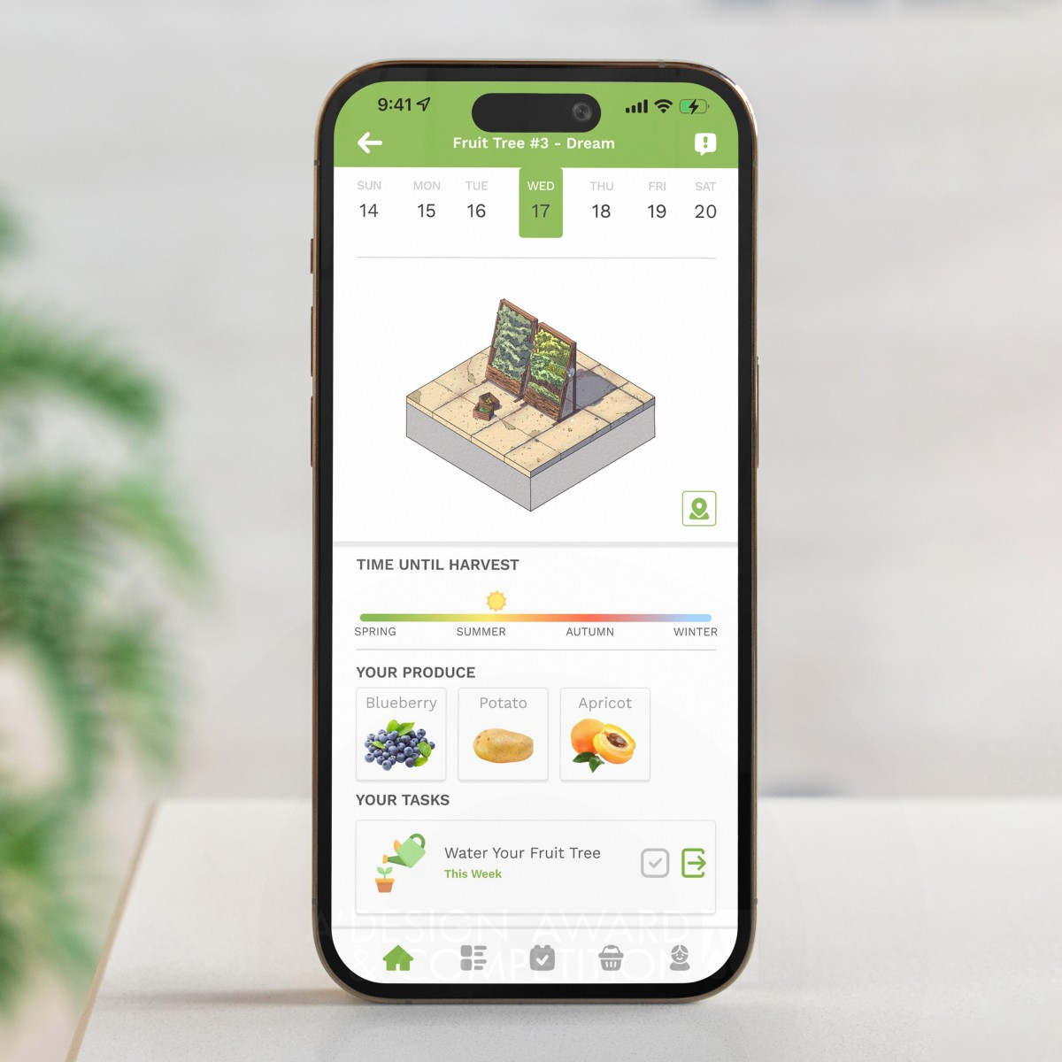 Smart Garden  Mobile Application by Sirui Li Iron Mobile Technologies, Applications and Software Design Award Winner 2024 