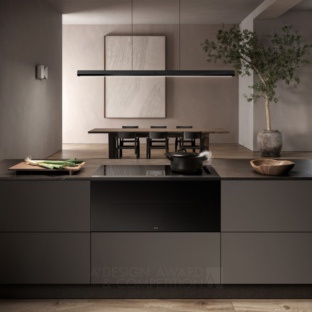 Fabrizio Crisà wins Platinum at the prestigious A' Home Appliances Design Award with Lhov Hob, Hood and Oven .